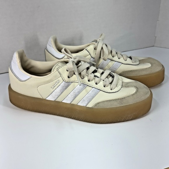 adidas Shoes - Adidas Originals Samba Women's Casual Shoes Cream Size US 7